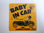 画像をギャラリービューアに読み込む, BABY IN CAR　　　　【マグネットタイプ】
